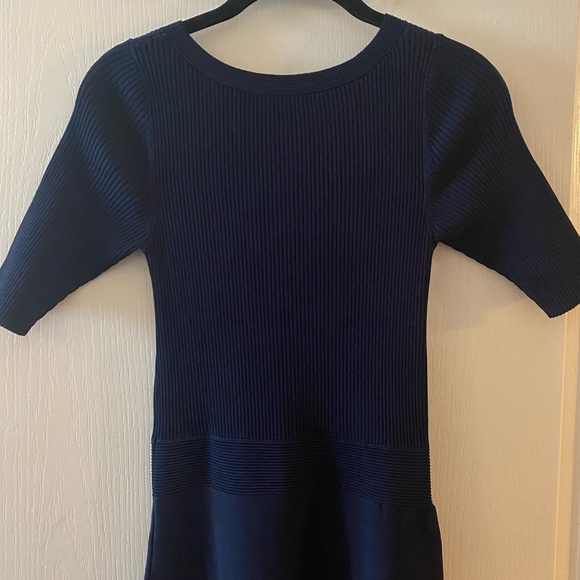 SANDRO Brunella Dress in Navy Blue - 2/4 - Picture 6 of 16